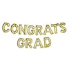 Congrats Grad Air-Filled Balloon Letter Banner Kit