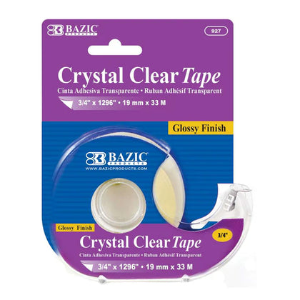Crystal Clear Tape w/ Dispenser 3/4