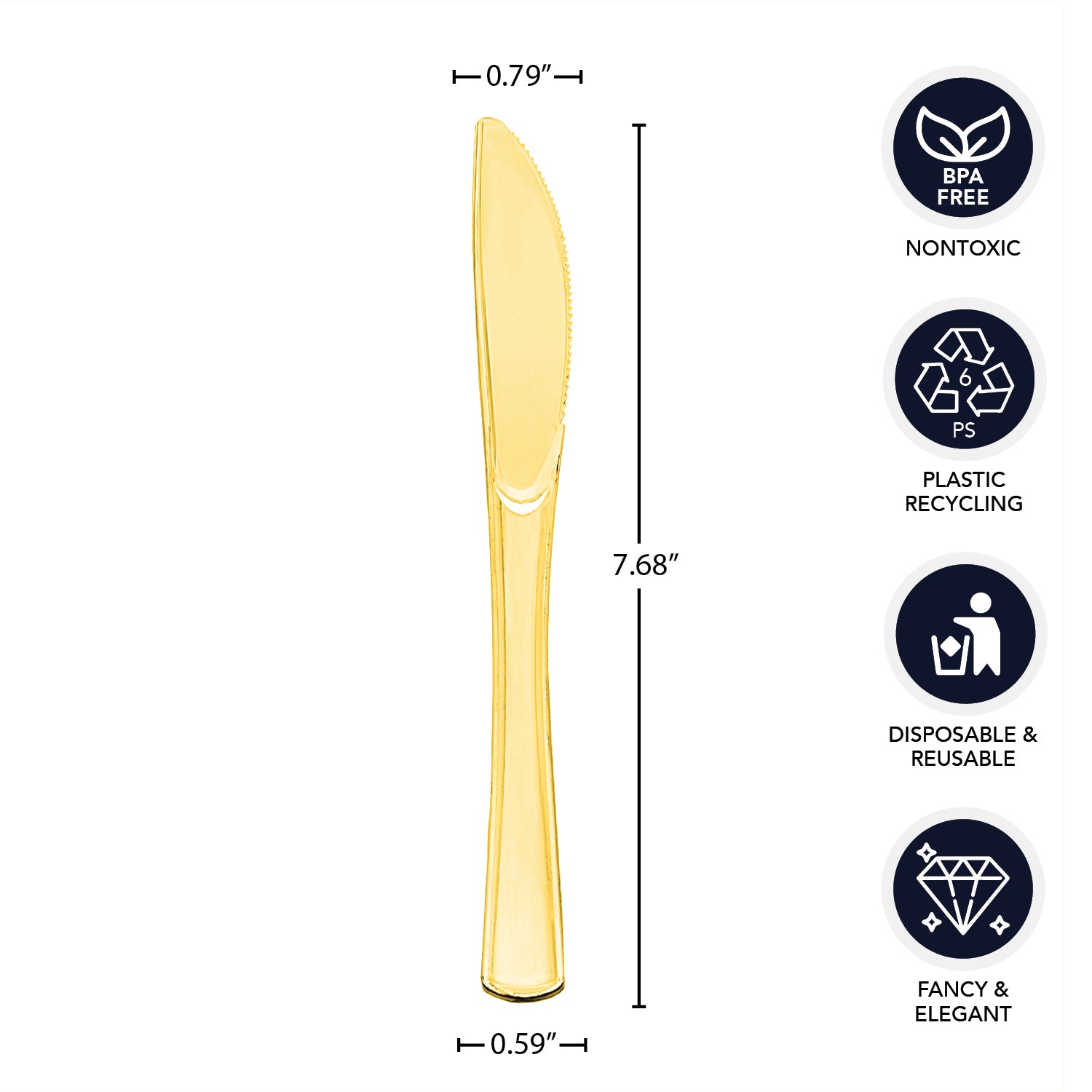 Gold Knives 50ct