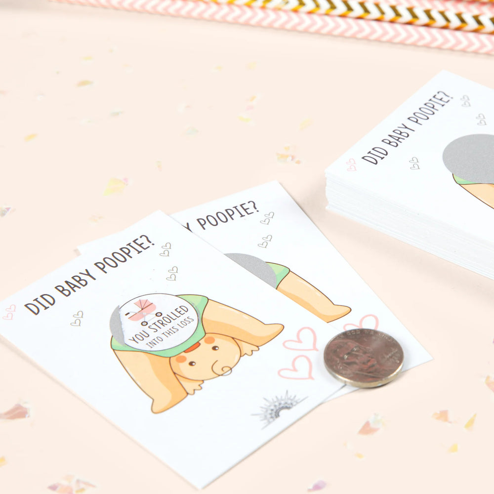 Did Baby Poopie?® - Baby Shower Poop Emoji Lottery Game