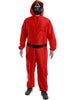 Deadly Kid Game Triangle Supervisor Red Uniform Men's Costume