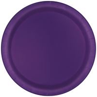 Deep Purple 7in Paper Plates 20ct | Solids