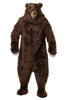 Brown bear costume on a white background