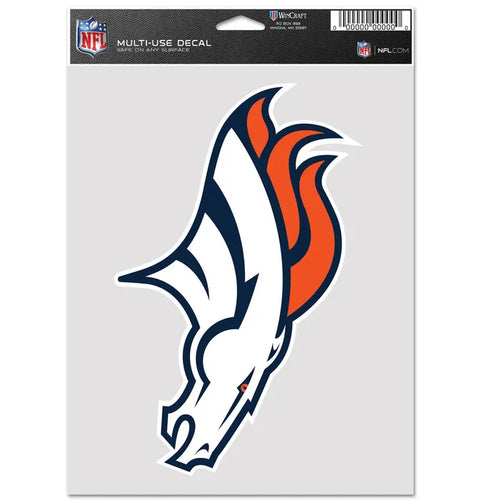 NFL multi-use decal with logo on a white background