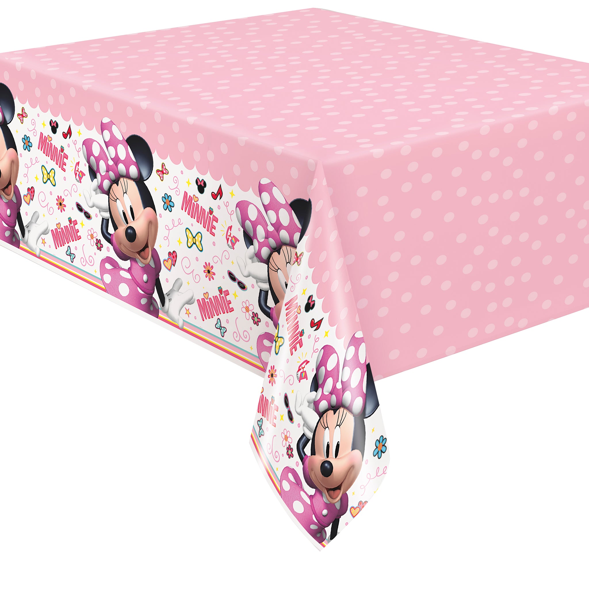 Disney Iconic Minnie Mouse Rectangular Plastic Table Cover  54