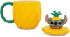 Disney Lilo & Stitch Pineapple 3D Sculpted Ceramic Mug With Lid