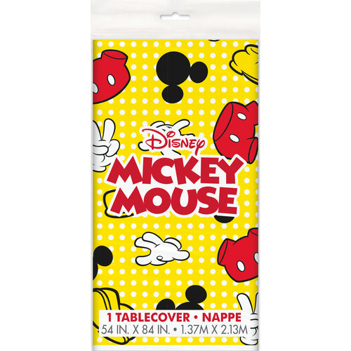 Disney Mickey Mouse Rectangular Plastic Table Cover  54" x 84"
