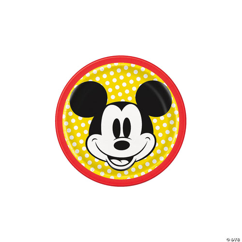 Disney Mickey Mouse Round 7" Dessert Plates  8ct