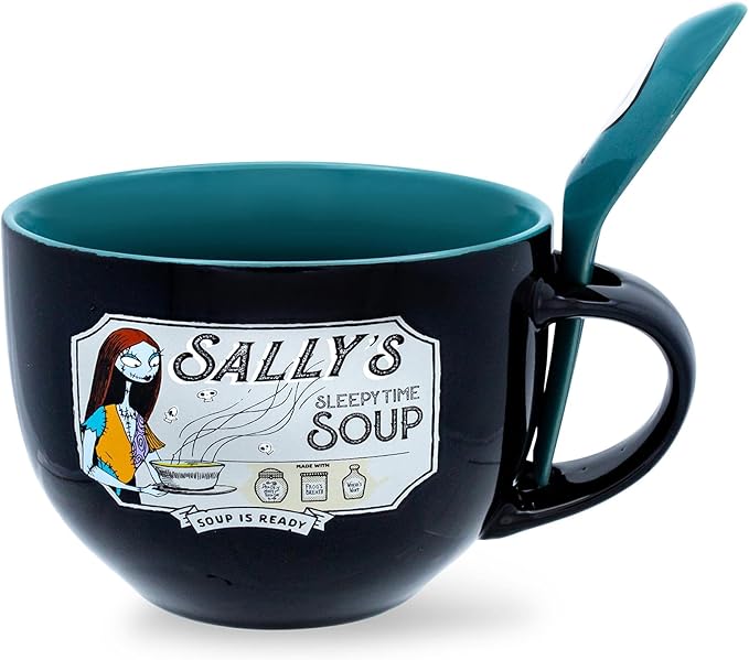 Disney The Nightmare Before Christmas Sally's Sleepy Time Ceramic Soup & Mug