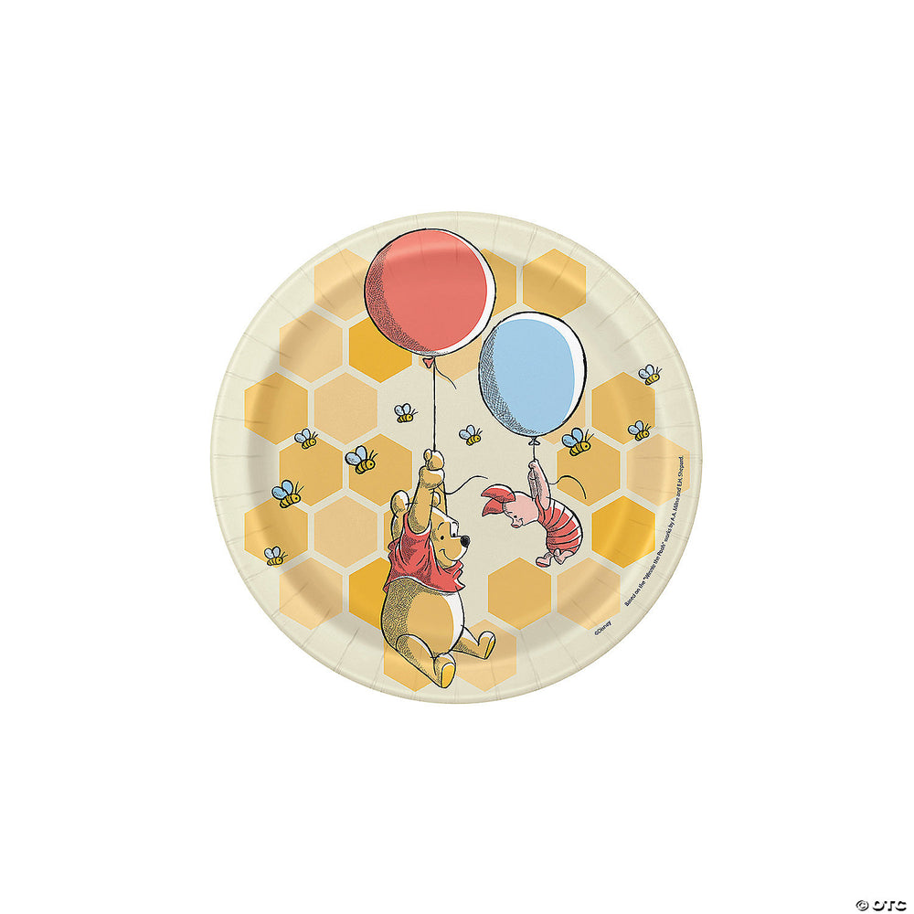 Disney Winnie the Pooh Round 7" Dessert Plates  8ct