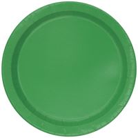 Emerald Green 7in Paper Plates 20ct | Solids