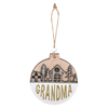 Wood Grandma Ball Ornament