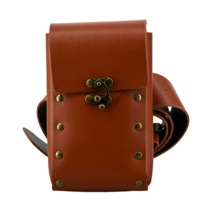 Faux Leather Waist bag with Belt
