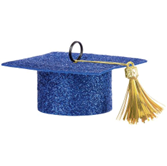 Felt Grad Cap Balloon Weight | Blue