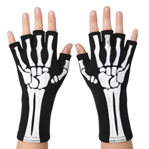 Fingerless Gloves - Child Skeleton