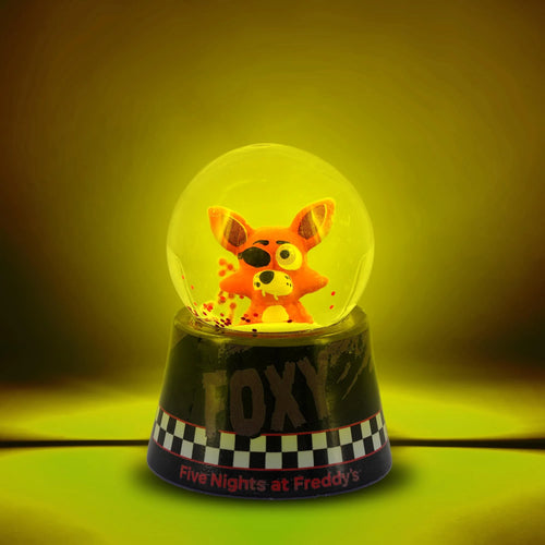 Five Nights At Freddy's Foxy The Pirate Mini Light-Up Snow Globe | 3 Inches Tall