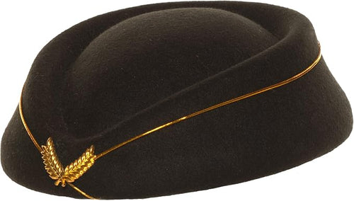 Flight Attendant Stewardess Hat Black