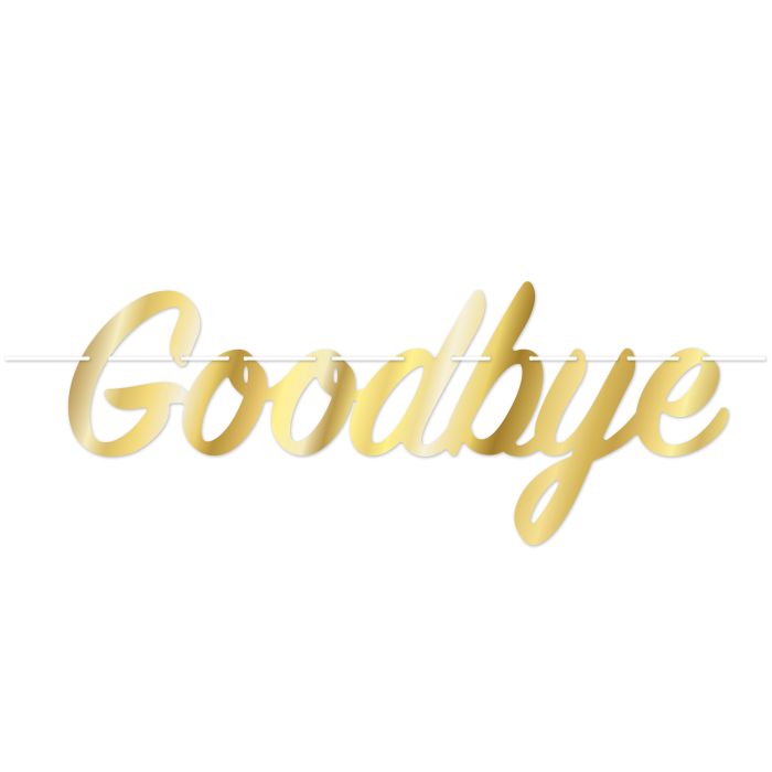 Foil Goodbye Streamer