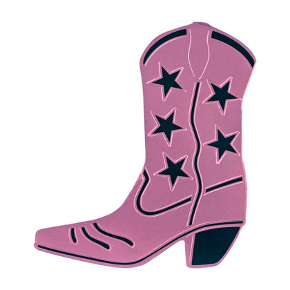 Foil Cowboy Boot Silhouette | Pink