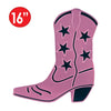 Foil Cowboy Boot Silhouette | Pink