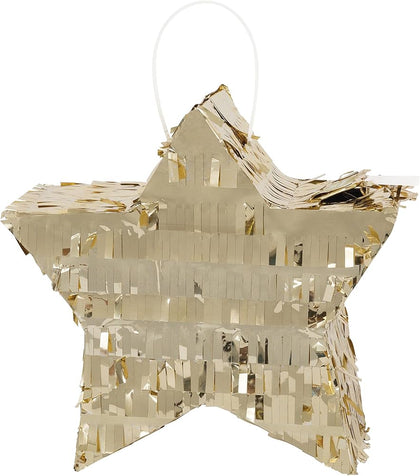 Foil Gold Mini Star Shaped Pinata Favor Decoration