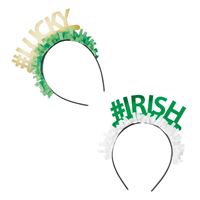 Foil St. Patrick's Day Headbands  4ct
