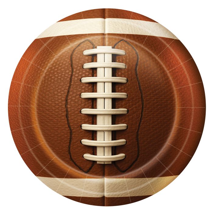 Wooden football model on a white background