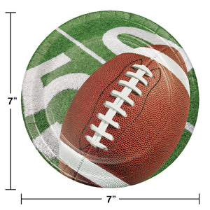Football Party 7in Paper Plates 8ct