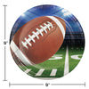 Football Party 9in Paper Plates 8ct