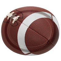 Football Party Paper Oval Plates  8ct