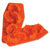 Orange silicone mold shaped like a letter 'S' on a white background