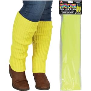 NEON YELLOW LEG WARMERS