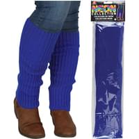 NEON BLUE LEG WARMERS