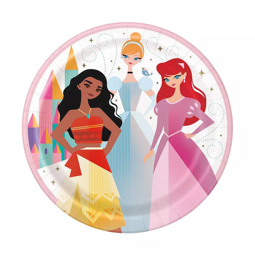 Disney Princess Round 9" Dinner Plates  8ct