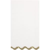 White card with gold wavy border