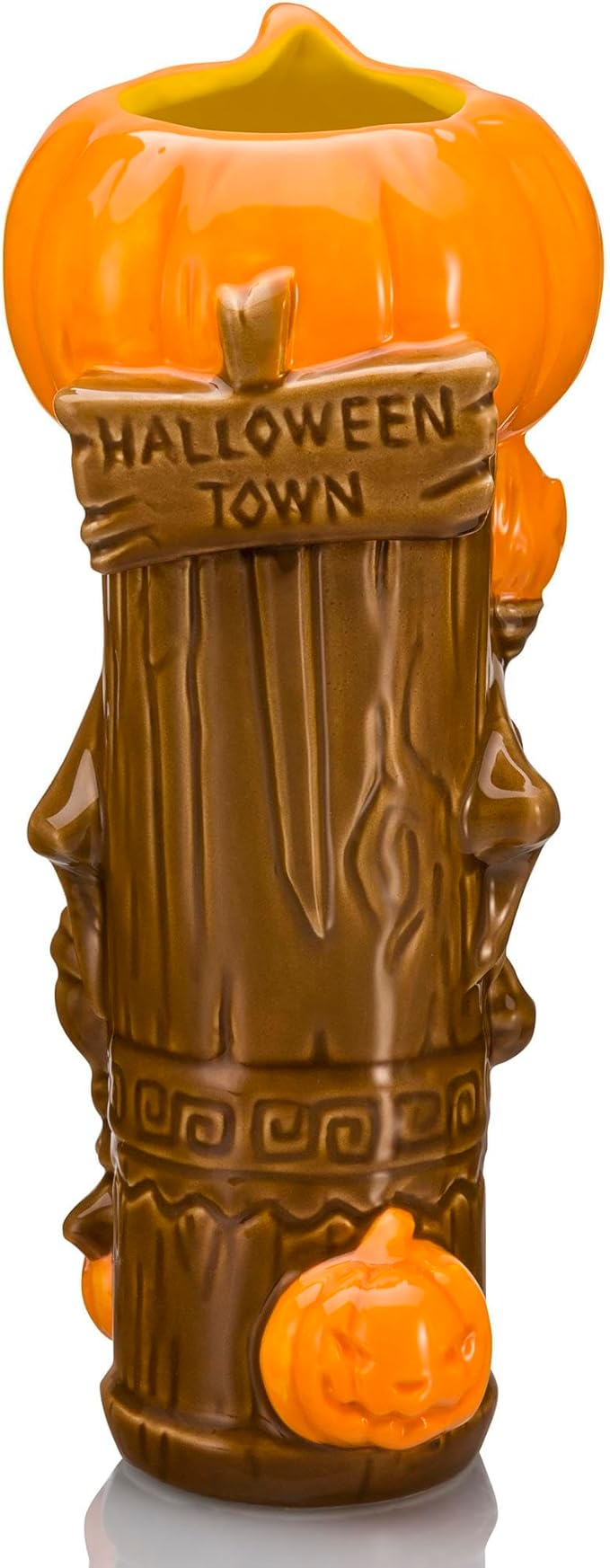 Geeki Tikis Disney The Nightmare Before Christmas Pumpkin King Ceramic Mug | Party Cocktail Tumbler For Liquor and Beverages | Holds 16 Ounces