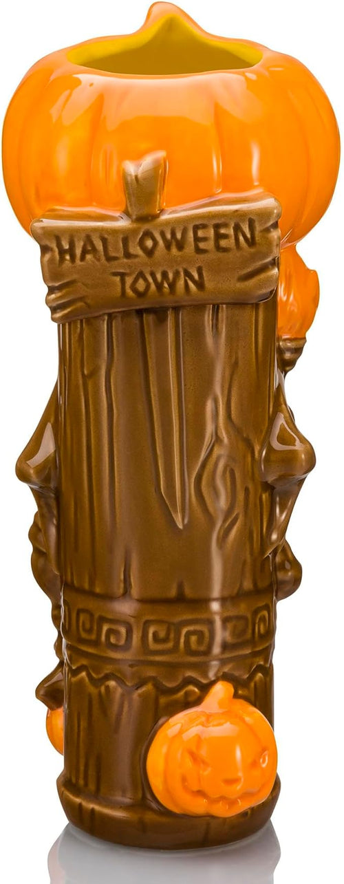 Geeki Tikis Disney The Nightmare Before Christmas Pumpkin King Ceramic Mug | Party Cocktail Tumbler For Liquor and Beverages | Holds 16 Ounces
