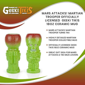 Geeki Tikis Mars Attacks 18 oz Ceramic Coffee Mug - Martian Trooper