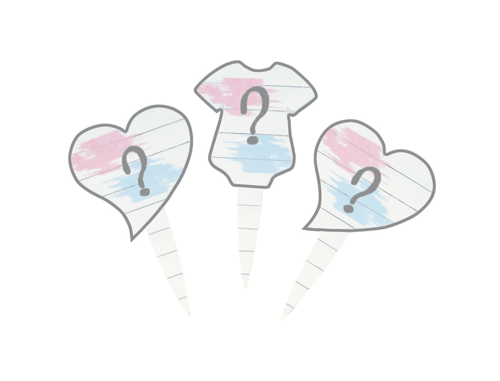 Gender Reveal – Party Pick “Blue or Pink?” 24ct