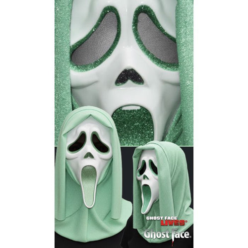 Ghost Face® Glitter Mask | Pistachio Green
