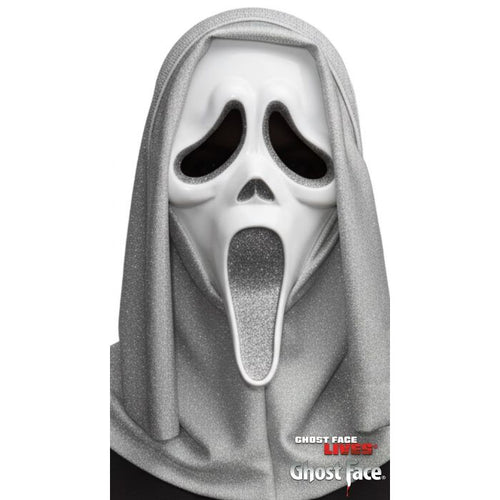 Ghost Face® Glitter Mask | Silver
