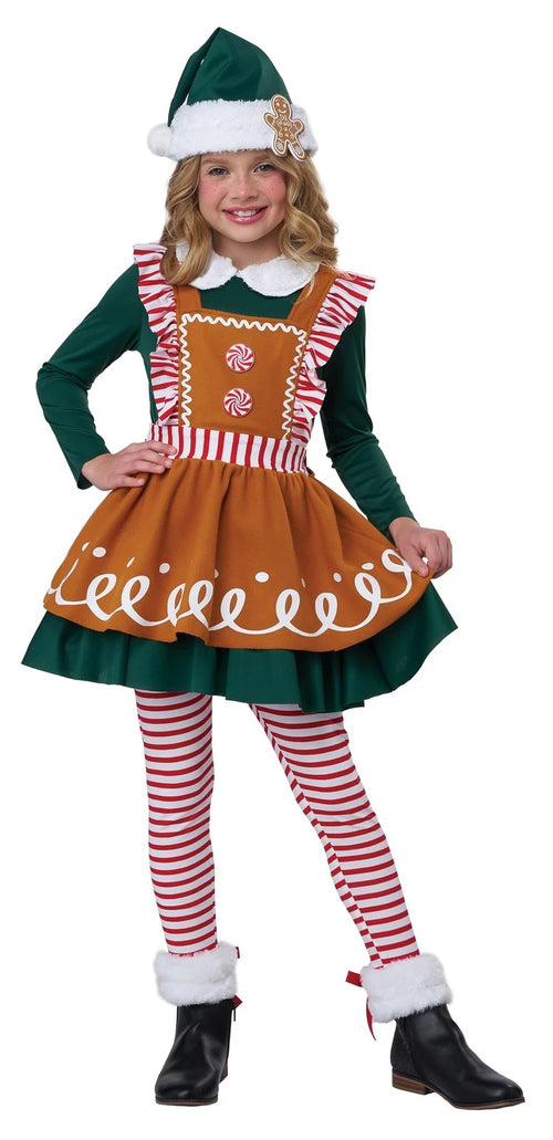 Gingerbread Elf Girl Costume
