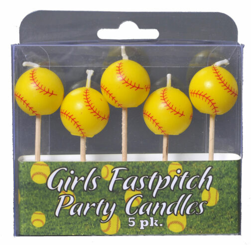 Girl’s Fastpitch – Softball Candles 5ct