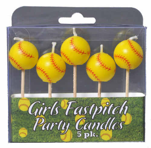 Girl’s Fastpitch – Softball Candles 5ct