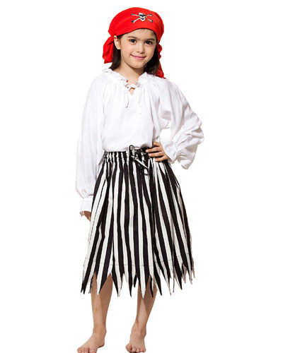 Girls Stripped Pirate Skirt