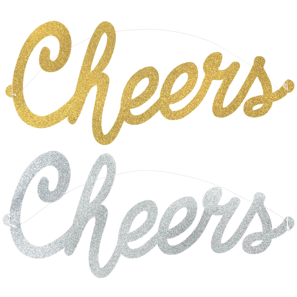 "Cheers" Glitter Headands