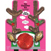 Car character kit with reindeer antlers and nose on pink packaging