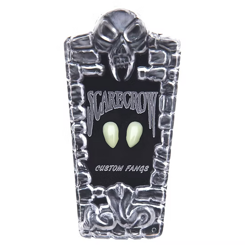 Skull-shaped product with 'Scarecrow' branding on a white background