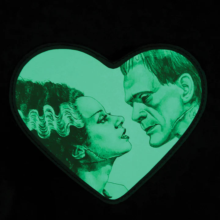 Glow In The Dark Heart Shape Frank & Bride Backpack