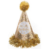 Gold Birthday Cone Hat